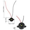QWORK 8pcs Electronic Buzzer 3-24V Active Buzzer 87dB Buzzer Alarm