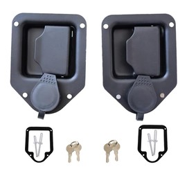 2Pcs RV Toolbox Handle Latch - Stainless Steel Paddle Lock for Trailer Door, Camper, Truck Tool Box Latch Replacement
