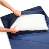 Silkrafox Compact Sleeping Bag, Ultralight Microfibre Inlet, Faux Silk Sleeping