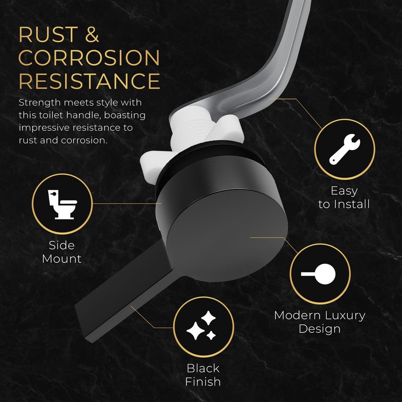 RAVINE Premium Modern Luxury Universal Toilet Handle Replacement, Majestic Collection.