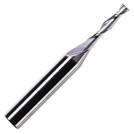 3mm x 15mm Flute x 1/4" Shank Solid Carbide Spiral 2 Flute Up Cut Router Bit for Wood, Hard Wood, PVC & Acrylic (3mm x 15mm Flute)
