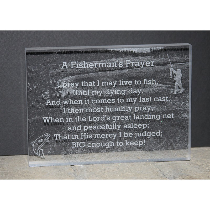 Fisherman's Prayer 5"x7" Acrylic Plaque