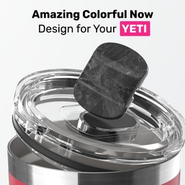 For YETI Lid Magnetic Slider Replacements, For YETI Mag Sliders Replacement, Colorful Design For Your YETI Lid Magnet,Vividly Tumbler Accessories For YETI Tumbler Lid Magnetic Slider, 2 Pack, Black