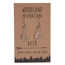 Shag Wear Woodland Inspirations Pewter Earrings (Deer Antlers)