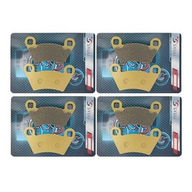 Motorcycle Replacement Front Rear Brake Pads for Compatible with 2004-2014 Polaris Ranger 800 Midsize EFI Ranger 400 500 570 700 4x4 FA354FR FA354FR