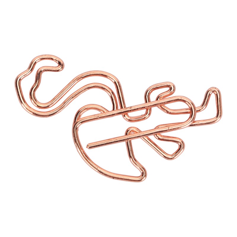 100pcs Flamingo Paper Clip Cute Animal Shape File Note Page