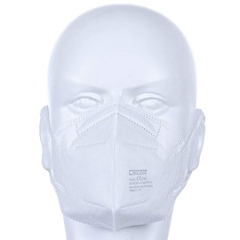 CRD Light [100 Stück FFP2 Maske Mundschutz Atemschutzmaske | 5-lagig | atmungsaktives Vlies | Weiß