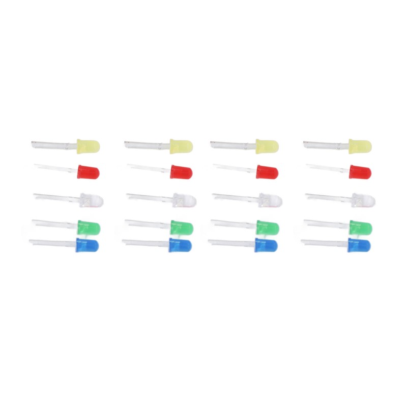 1000Pcs LED Light Emitting Diode Assortment Kit Bulb Lamp Components