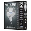 Hurricane Supreme 12” Portable Oscillating Wall Mount Fan, Space Saving,