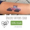 AVA LUX Tattoos, 60 Vegan Stick-On Tattoos for Children, Skin-Friendly,