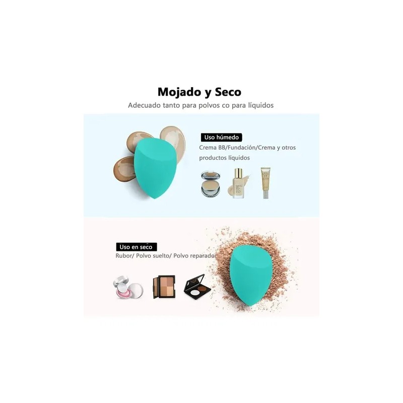 Set Estuche Transpirable Esponja Beauty Blender Maquillaje