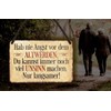 Blechschilder Grandma-Grandpa Sign with Text in German, 18 x 12