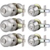 Brotima 3 Pack Keyed Alike Entry Door Knob and Deadbolt