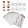 8pcs Tattoo Eyebrow Sticker Waterproof Breathable Long Lasting False Eyebrows
