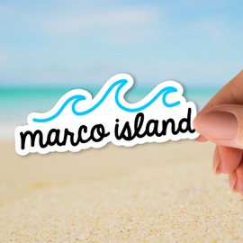 Squiddy Marco Island - Vinyl Sticker Decal for Phone, Laptop, Water Bottle (2.5" Wide)