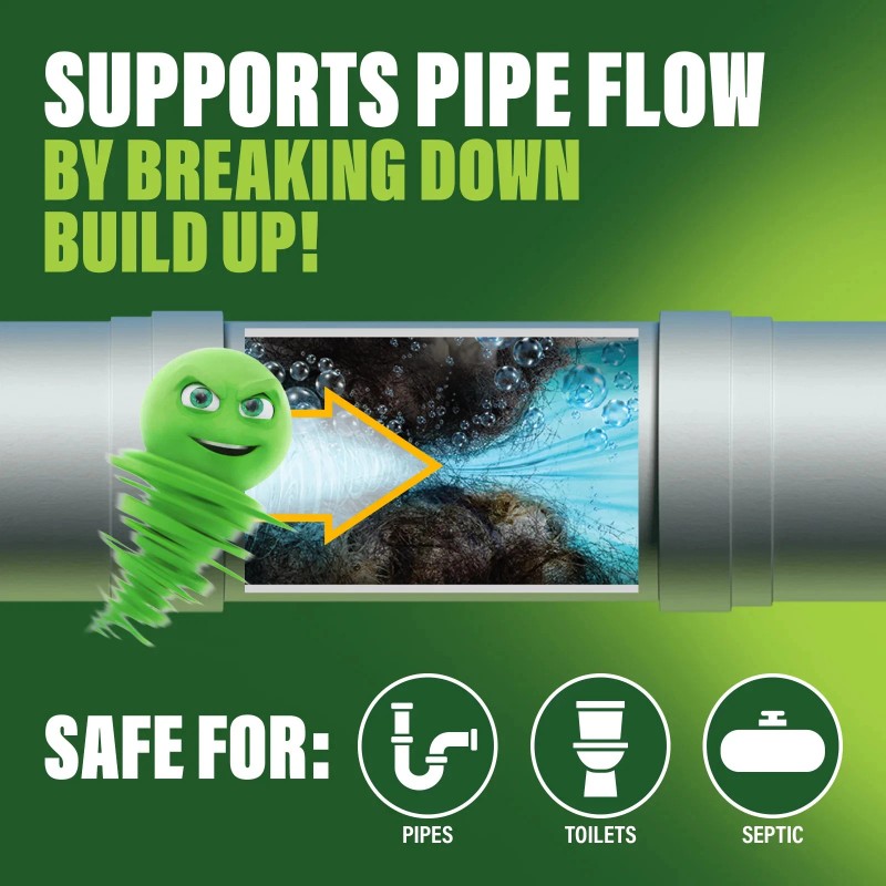 Green Gobbler 5-in-1 Foaming Toilet Bowl Cleaner Pipe Build-up Remover