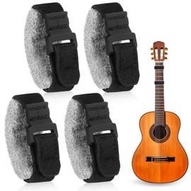 Guitar String Mute Damper Cotton Bass Guitar Fret Mute Fingerboard Mute Tape Adjustable Guitar String Dampener Bass Guitar Accessories 4 Pcs