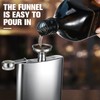 Honeydak 10 Pcs 6 oz Hip Flask for Liquor Stainless