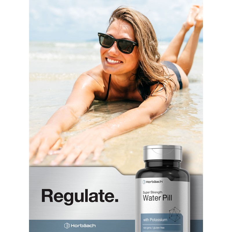 Horbäach Water Pills | Super Strength | 120 Tablets |