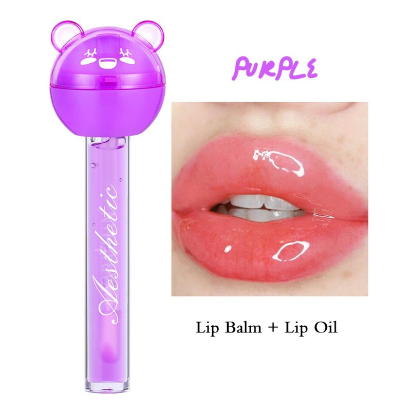 BeauFairy 2-in-1 Lip Balm Lip Gloss Set, 6 Pieces, Lip