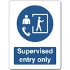 Blue Mandatory Health Safety Metal Sign For Office Work Site