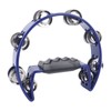 Musical Tambourine Plastic Stainless Steel Clear Crisp Sound Lightweight Percussion