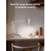 TORCHSTAR Tall Swing Arm Desk Lamp with Wooden Accent, Adjustable