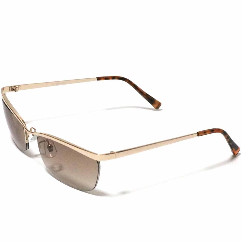 FashionBerry Men's Ikatsume Sunglasses, Thin Frame, Metal, Isolate, Oraora-style, Artisans,