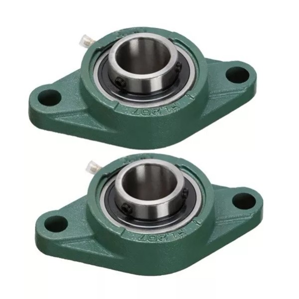 ZSKL 2-Pack 7/8" Bore UCFL205-14 ,Premium 2-Bolt Flanged Mounted Bearings