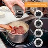 Salt and Pepper Shakers Set with Holder-Stainless Steel Salt Shaker