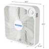 Hurricane 2-Pack Classic Floor Mount Box Fan w/ 3 Quiet