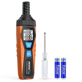 Digital Psychrometer Thermo-Hygrometer MESTEK Mini Temperature and Humidity Meter with Ambient, Dew Point and Wet Bulb Temperature Hygrometer for Industry Agriculture Meteorology