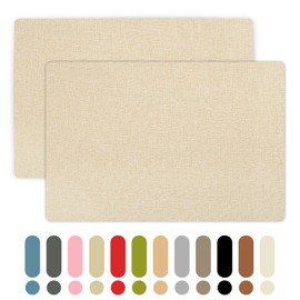 Giftmeet Sofa Fabric Repair Patches, 8×10 Inch Linen Repair Patches for Furniture, 2 Pcs Canvas Repair Patch Couch Fabric for Car Seats, Handbags, Jackets, Tents, Curtain, Upholstery (Beige)