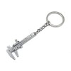 H-Customs Tool Vernier Calliper Fine Caliper Silver Keyring Pendant, silver