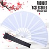 QIYUDA 13inchs Glitter Large Folding Popping Fan Line Dancing Fan,