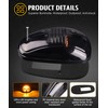 Partsam Cab Marker Light, Smoke Lens Eye Shape Amber 13
