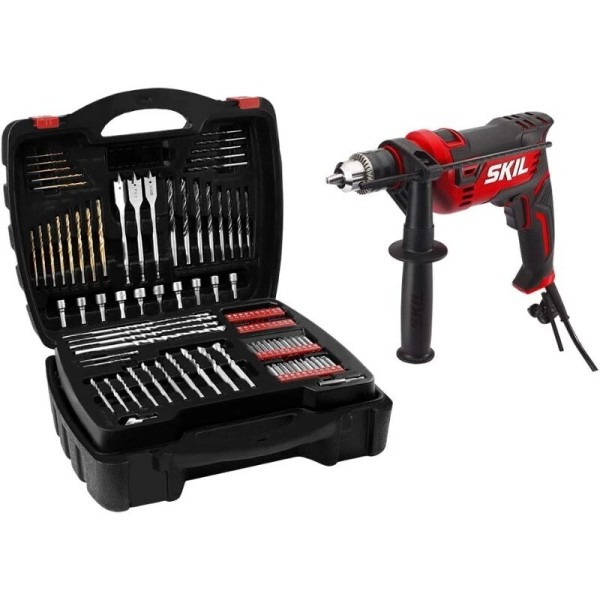 Unbranded 7.5 Amp 1/2-in Corded Hammer Drill with 100pcs Drill