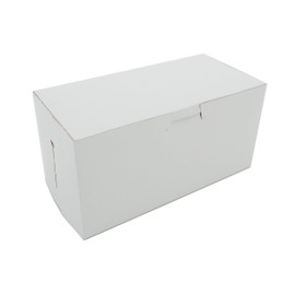 SCT White One-Piece Non-Window Bakery Boxes, 8 x 4 x 4, White, Paper, 250/Carton