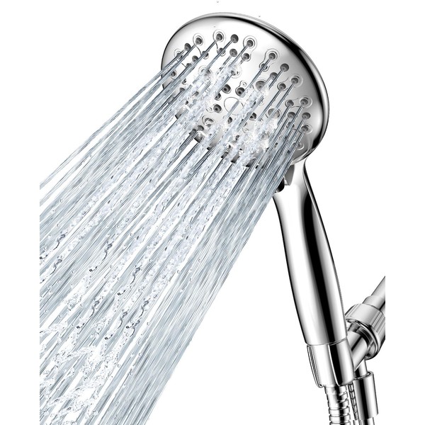JDO Shower Head with Handheld, 6 Spray Settings High Pressure