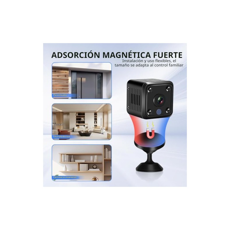 Mini Camara Espia WiFi Oculta, Cámara de Seguridad 1080P HD