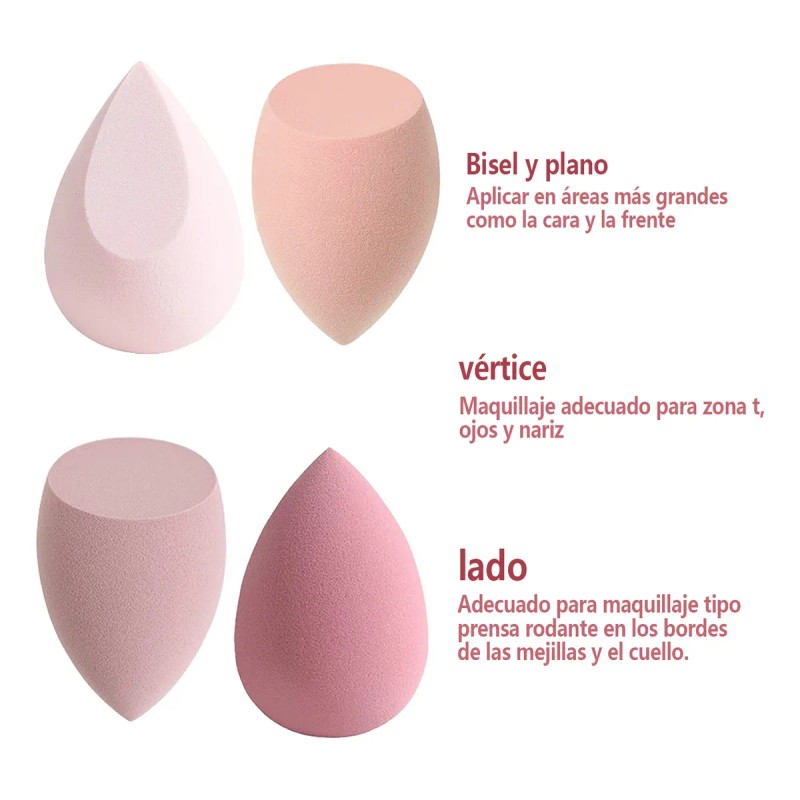 30 Pcs Esponja Maquillaje En Polvo Beauty Blender Con Caja