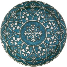 Sugar Land MK20464 Moroccan Plate (S), 5.6 x 0.8 inches (14.3 x 2.2 cm), Green