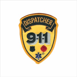 Dispatcher Embroidered 911 Patch Emergency EMS Fire Police - F 87