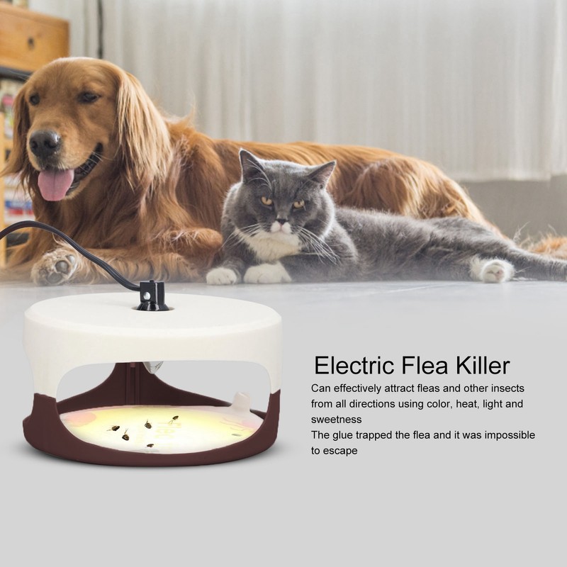 LED Mini Electric Flea Catcher Plastic Safe Practical Electric Insect