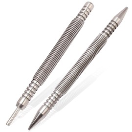 Saipor 2pcs Dual Head Nail Setter and Hinge Pin Remover Punch Set, 3/32″& 1/16″Heads Hammerless Spring Nail Set, 3500 PSI Striking Force Spring Loaded Nail Punch