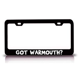 Custom Brother - GOT Warmouth Fish Fishing Metal Car SUV Truck License Plate Frame Bl f79