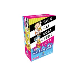 Blue Orange | Taco Cat Goat Cheese Pizza Waterproof | Family Card Game | Ages 8+ | 2-8 Players | 10+ Minutes Playing Time