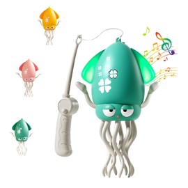 EXQDYNM Dancing Octopus Baby Musical Toy,Electric Crawling Squid Tummy Time Toy for Kids Baby Funny Birthday Gifts