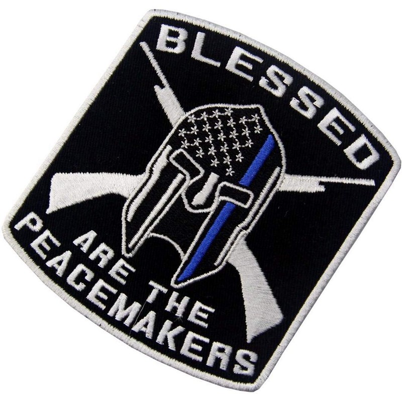 Blessed are The Peacemakers Law Enforcement Embroidered Iron On Sew