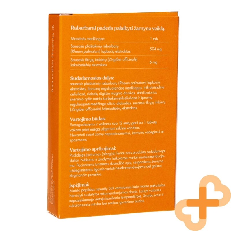 LAXFORTE 10 Tablets Supplement for Bowel Function Care with Rhubarb